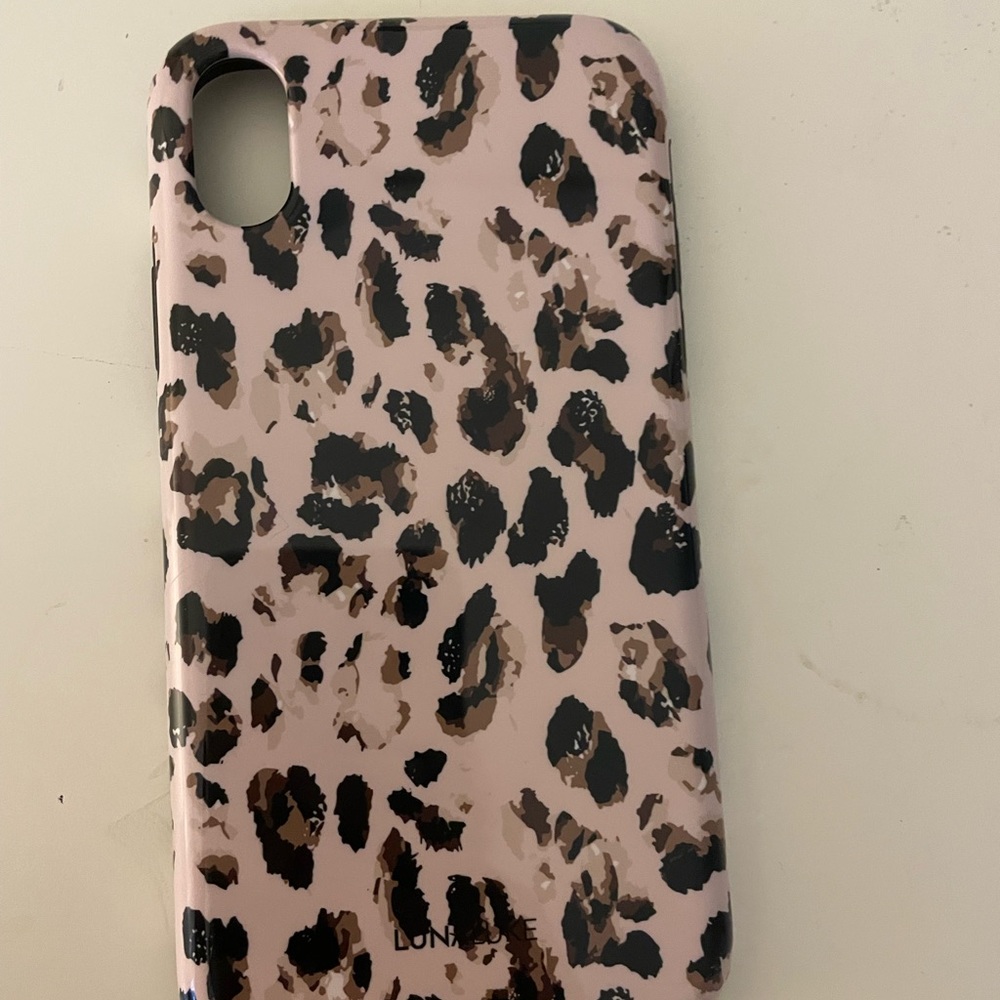 Leopard print iPhone X case